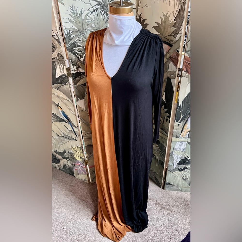 Rachel Pally two toned Long Sleeve Maxi Dress